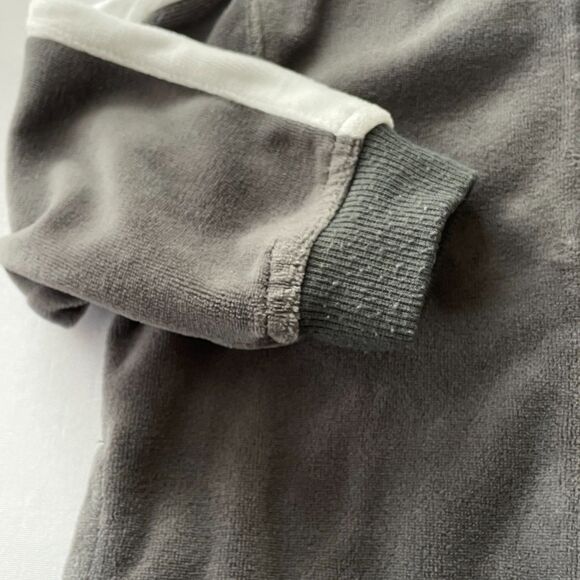 ~ Kids Puma 18m Velour Gray Jacket Full Zip Grey Soft Baby Toddler 18 mo White - Picture 3 of 11